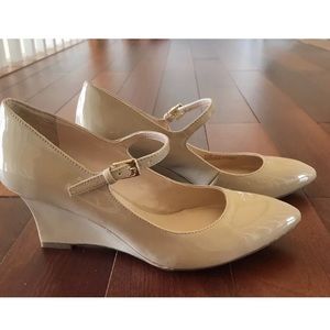 Franco Sarto Nude Wedges